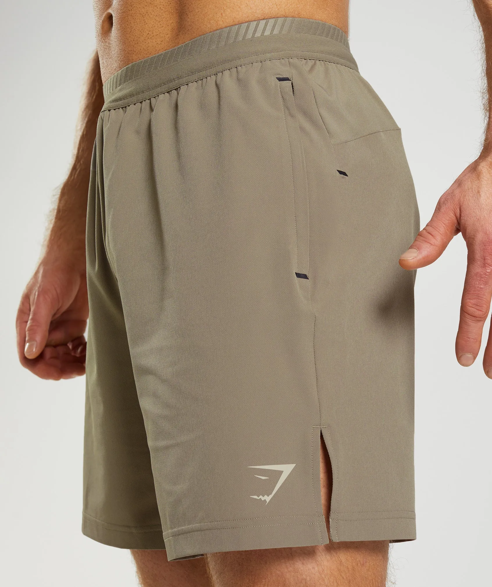 Gymshark Apex 7" Hybrid Shorts - Earthy Brown