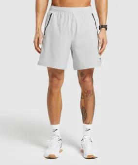 Gymshark Apex 7" Hybrid Shorts - Light Grey