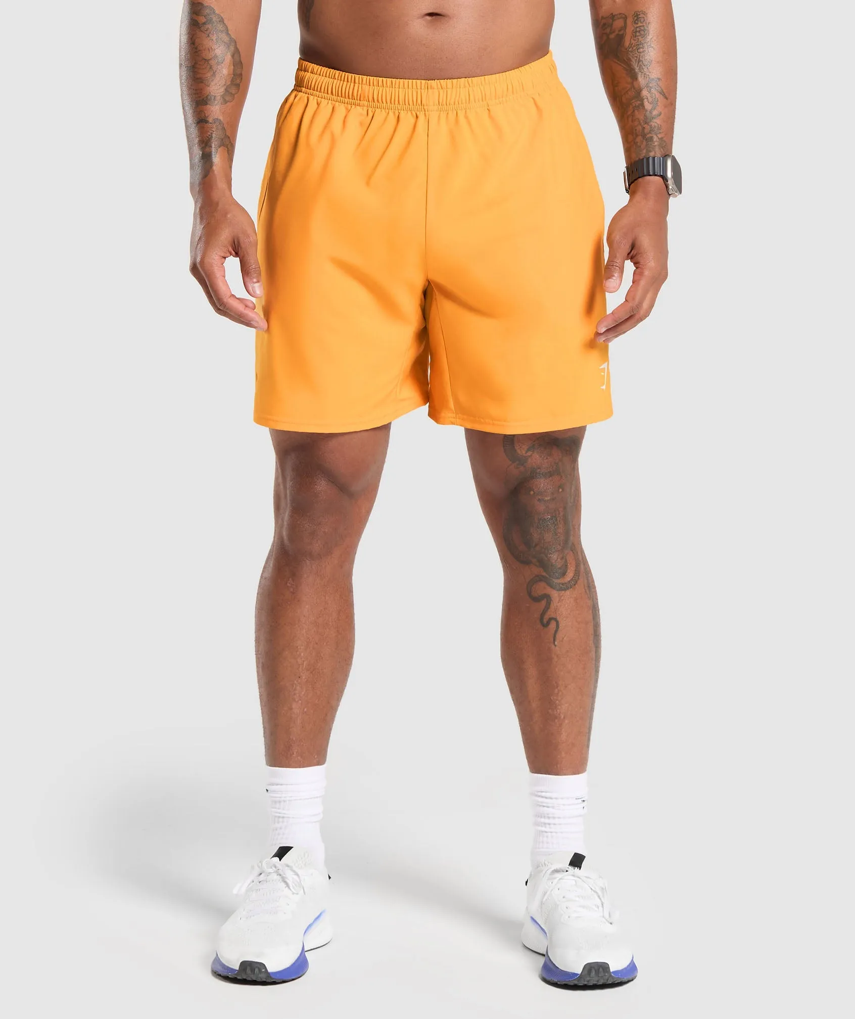 Gymshark Arrival 7" Shorts - Fitness Orange