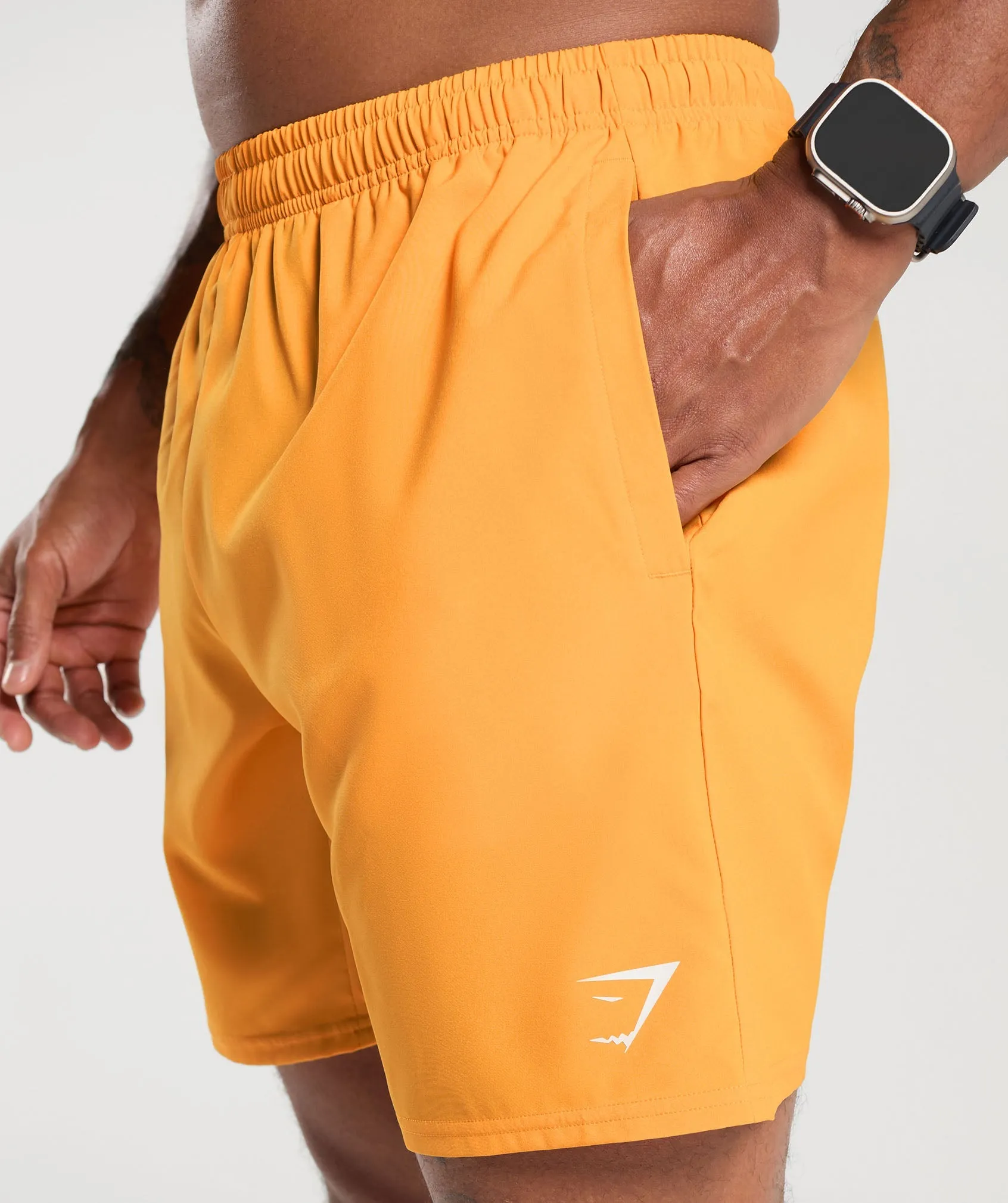 Gymshark Arrival 7" Shorts - Fitness Orange