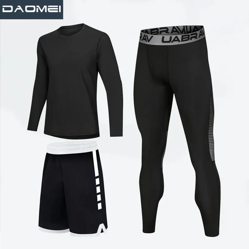 High Elastic Sportswear Compression Tracksuit for Men