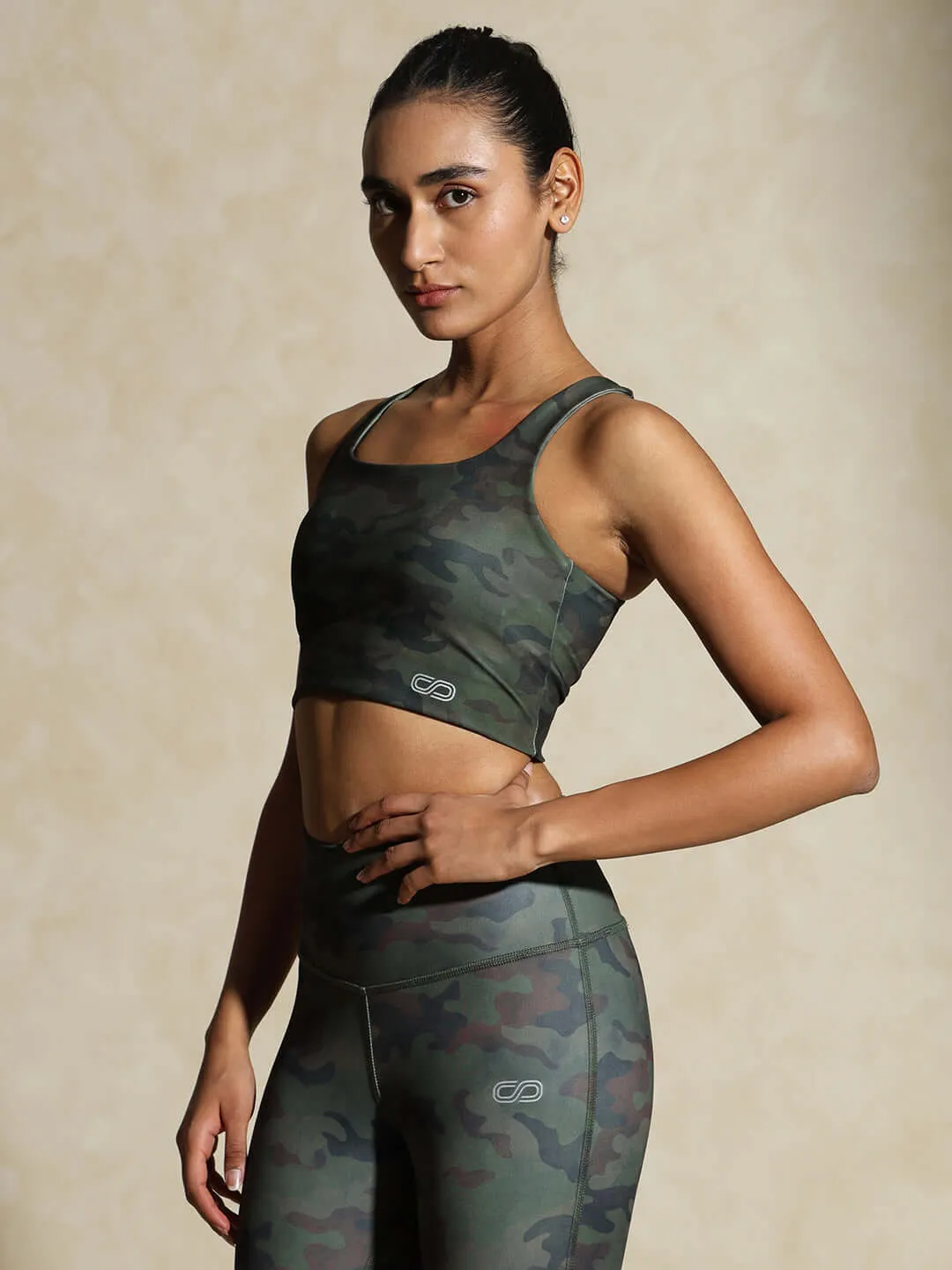 High Impact Action Bra With Clasp Army Camo