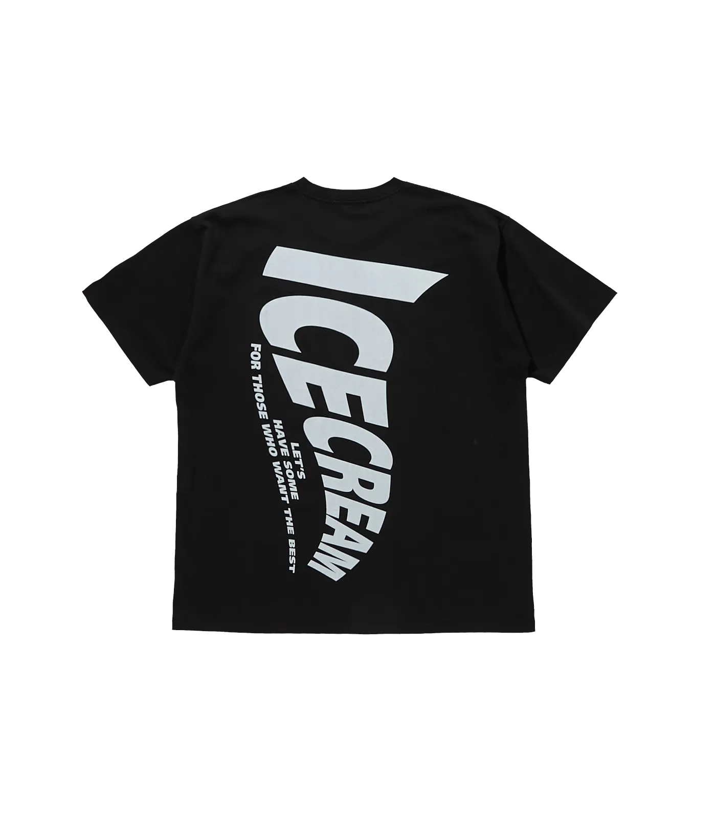 ICECREAM LOGO T-SHIRT - BLACK