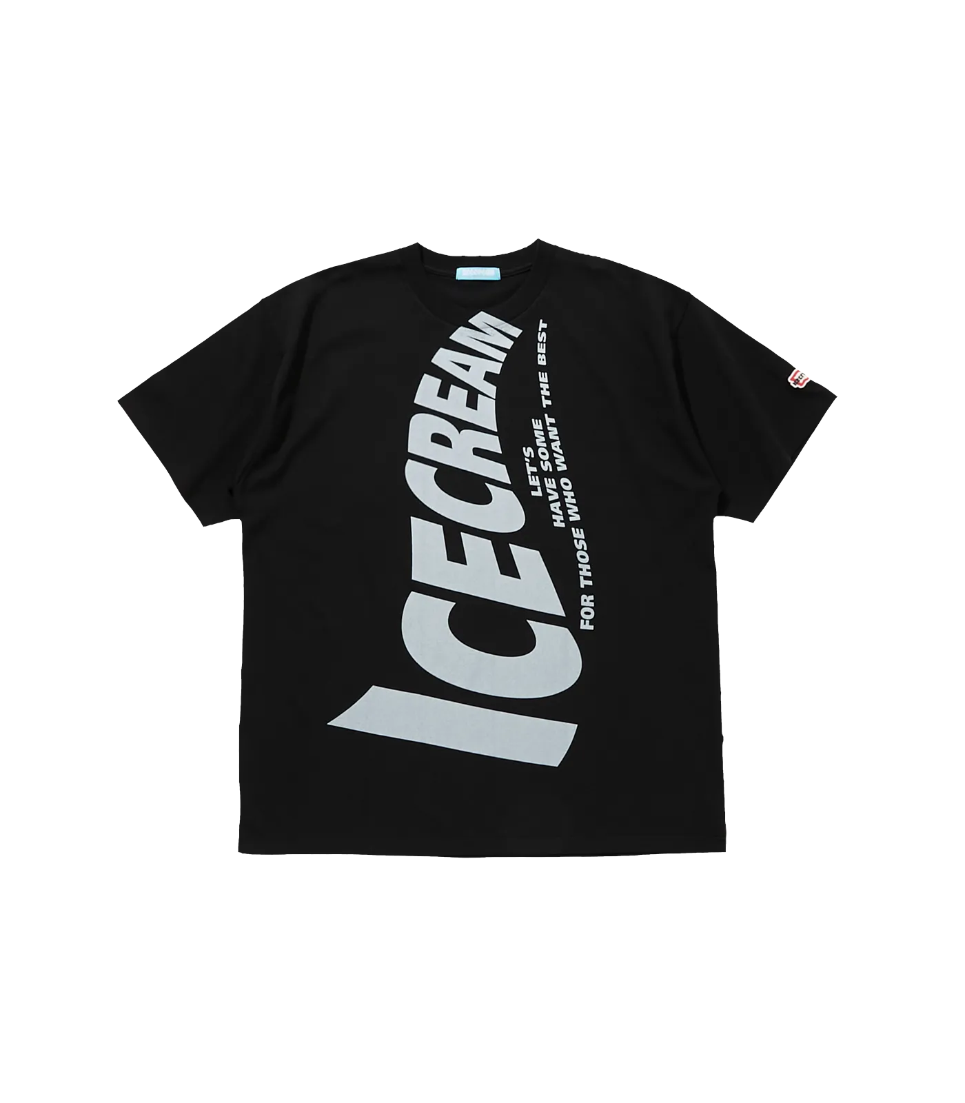 ICECREAM LOGO T-SHIRT - BLACK