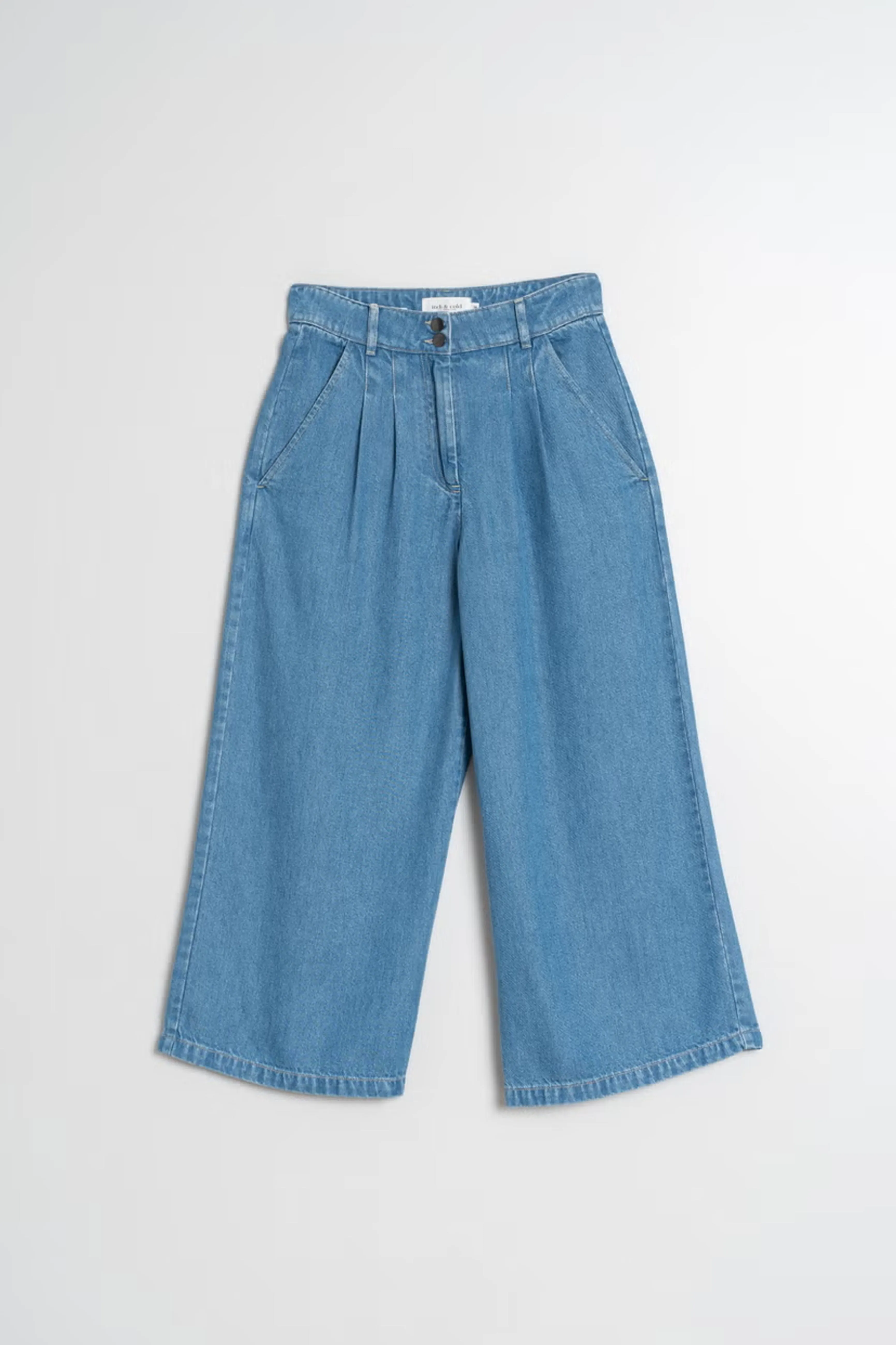 Indi & Cold Washed Effect Denim Trousers