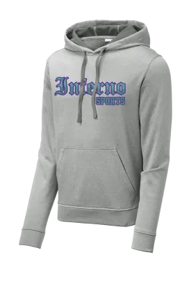 Inferno Sports Heather Fleece Hooded Pullover - Teal/Purple