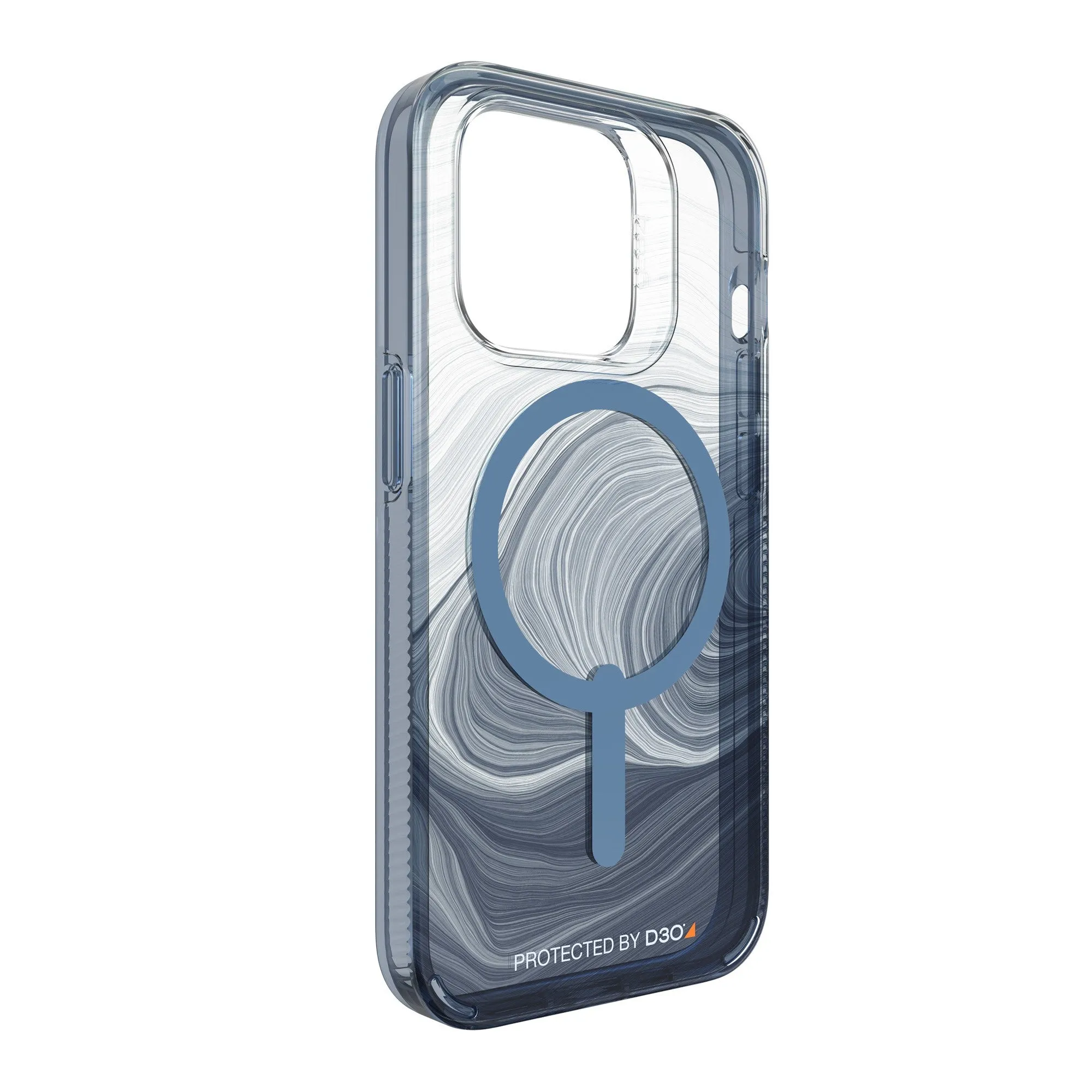 iPhone 14 Pro Gear4 D3O Milan Snap Case - Blue Swirl - 15-10108