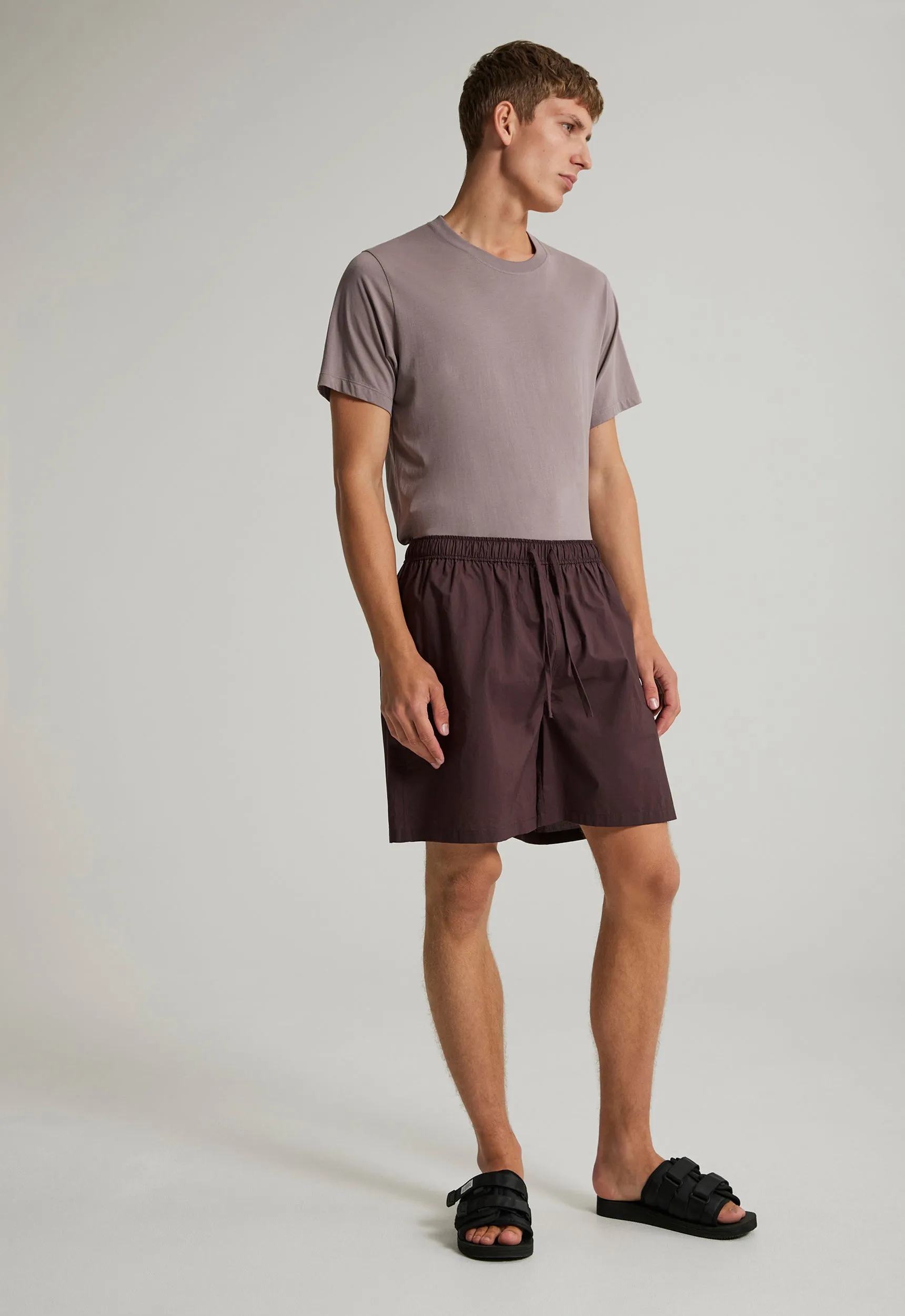 Jordan Cotton Short - Raisin