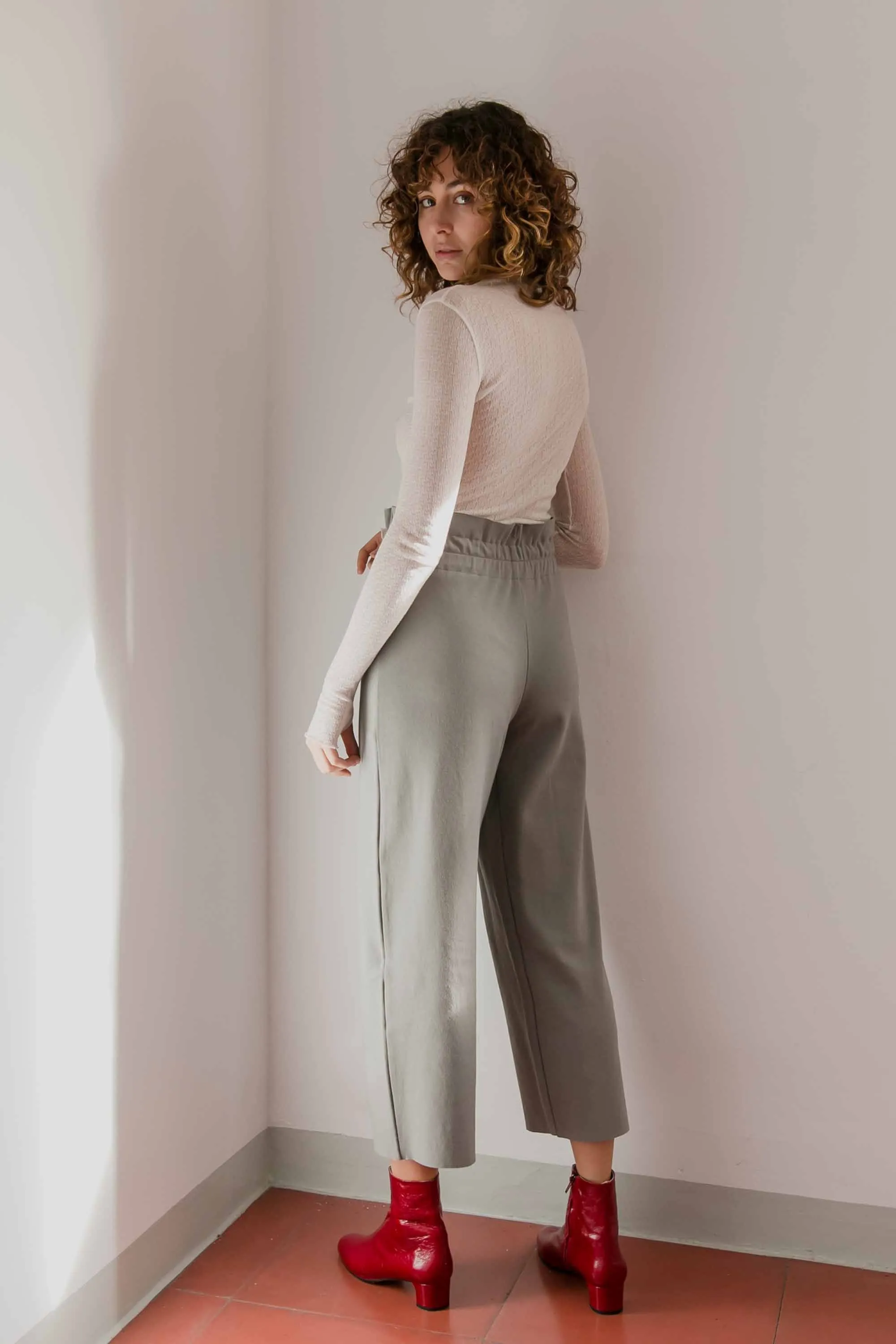 lounge pants grey-green <br> by Cossac