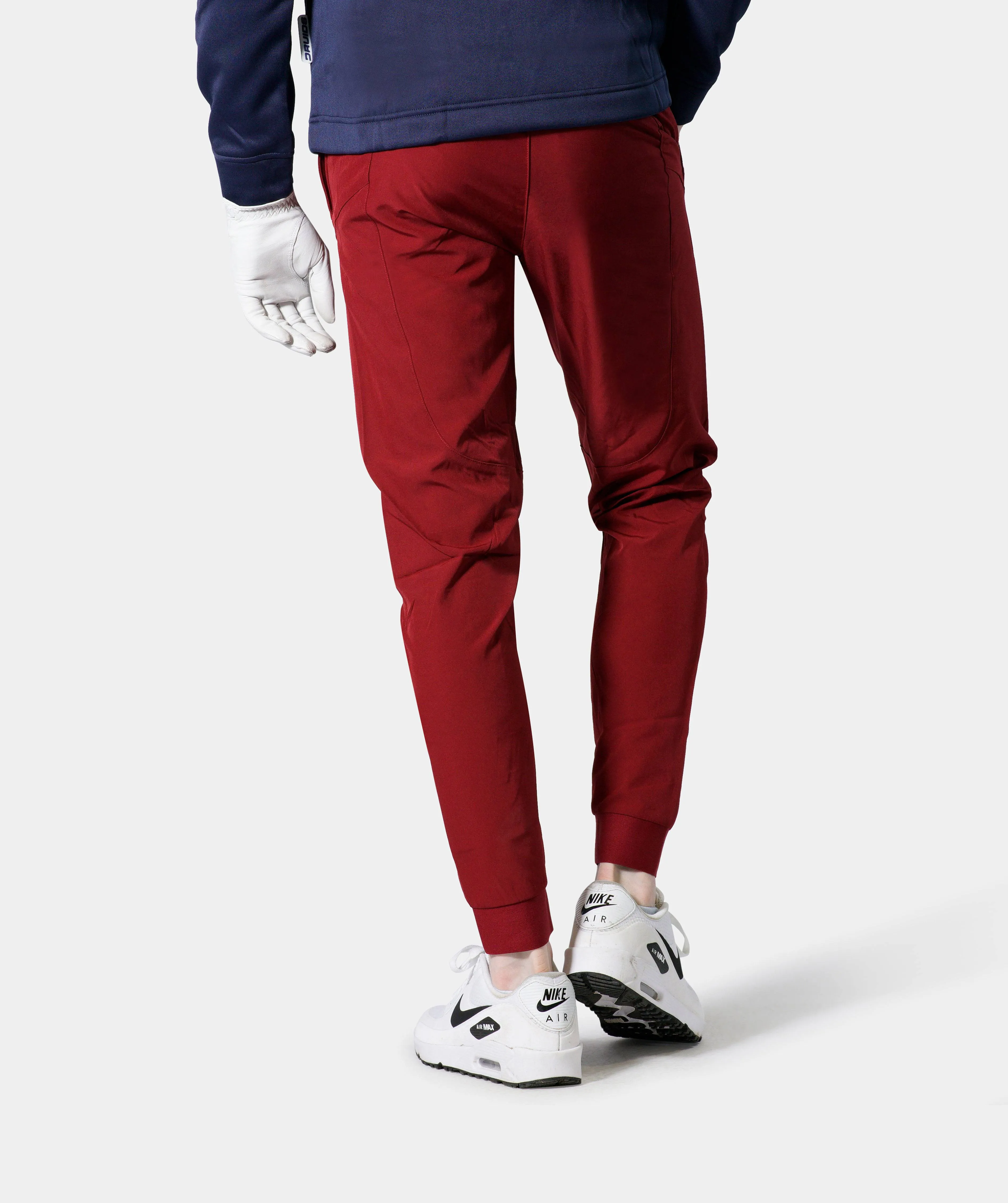 LUXE GOLF JOGGERS - BURGUNDY