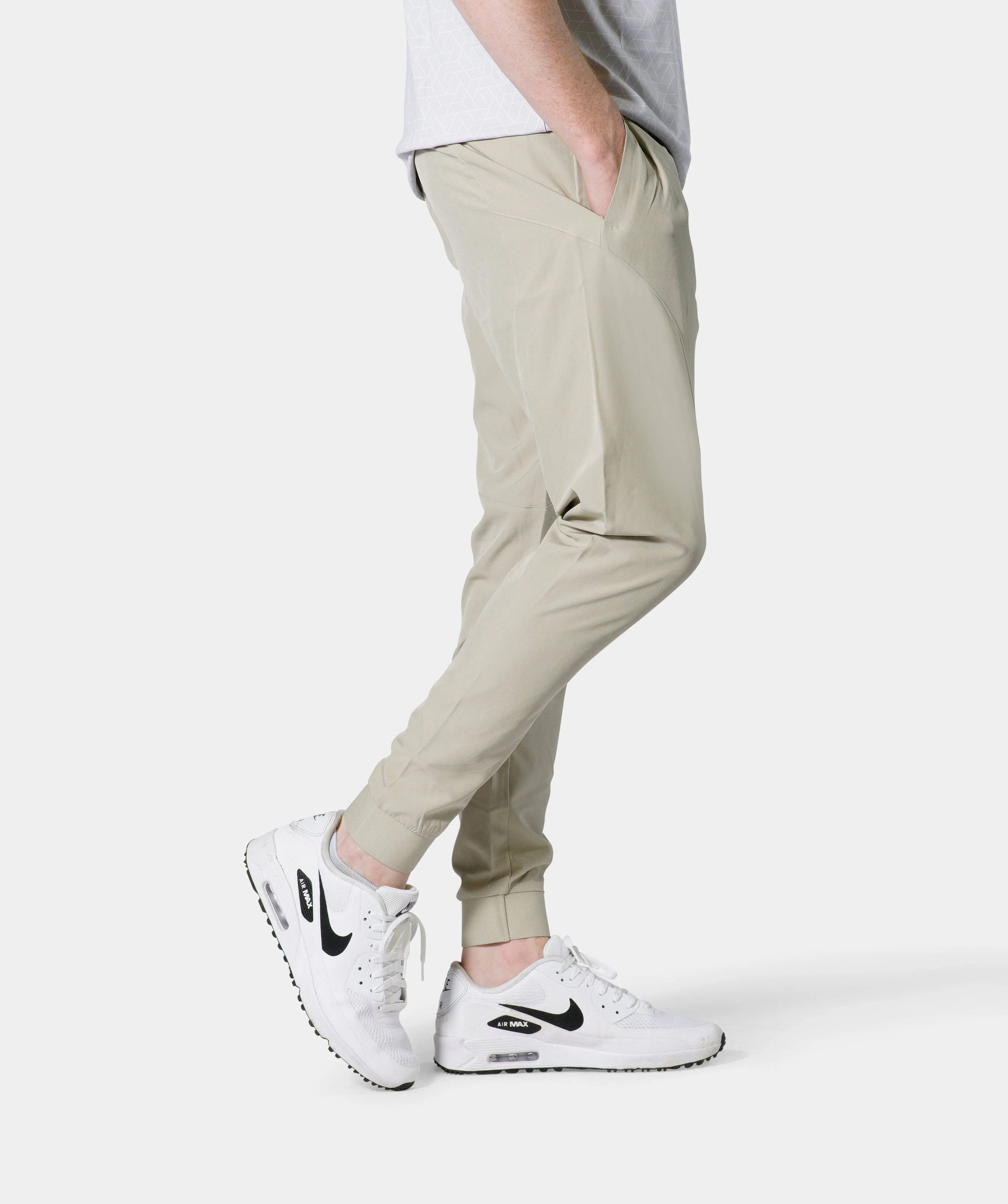 LUXE GOLF JOGGERS - KHAKI