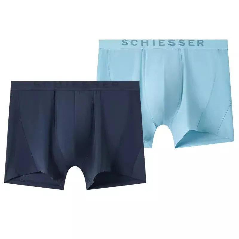 M-3XL Men's Dry-Fast Breathable Meshed Sports Trunks Underwear (2pcs Pack)