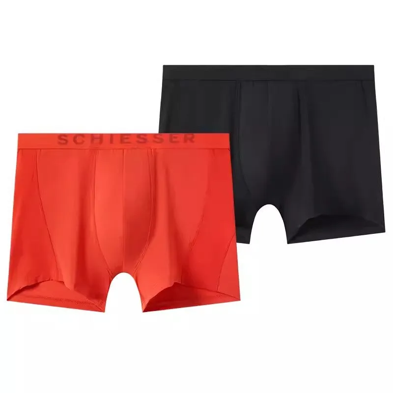 M-3XL Men's Dry-Fast Breathable Meshed Sports Trunks Underwear (2pcs Pack)