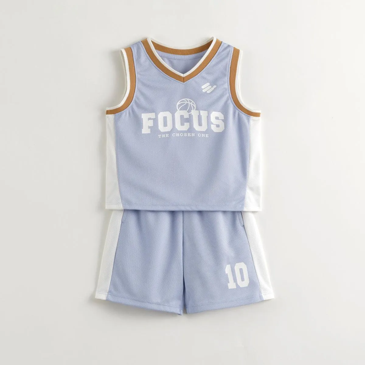 MARC & JANIE Boys Tank Top Shorts Sports Set Basketball Uniform 240793