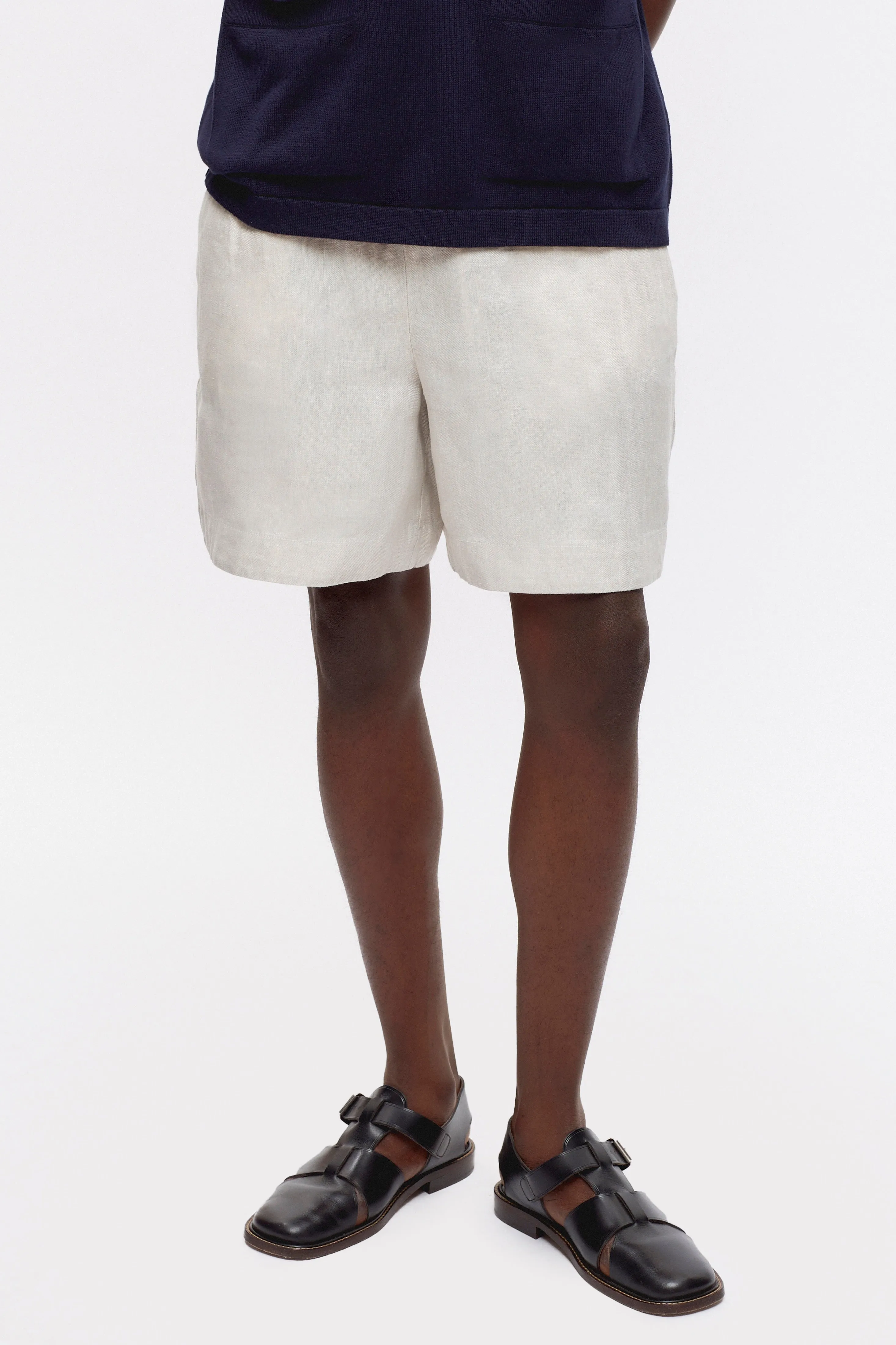 Men's Cairo Linen Short in Natural