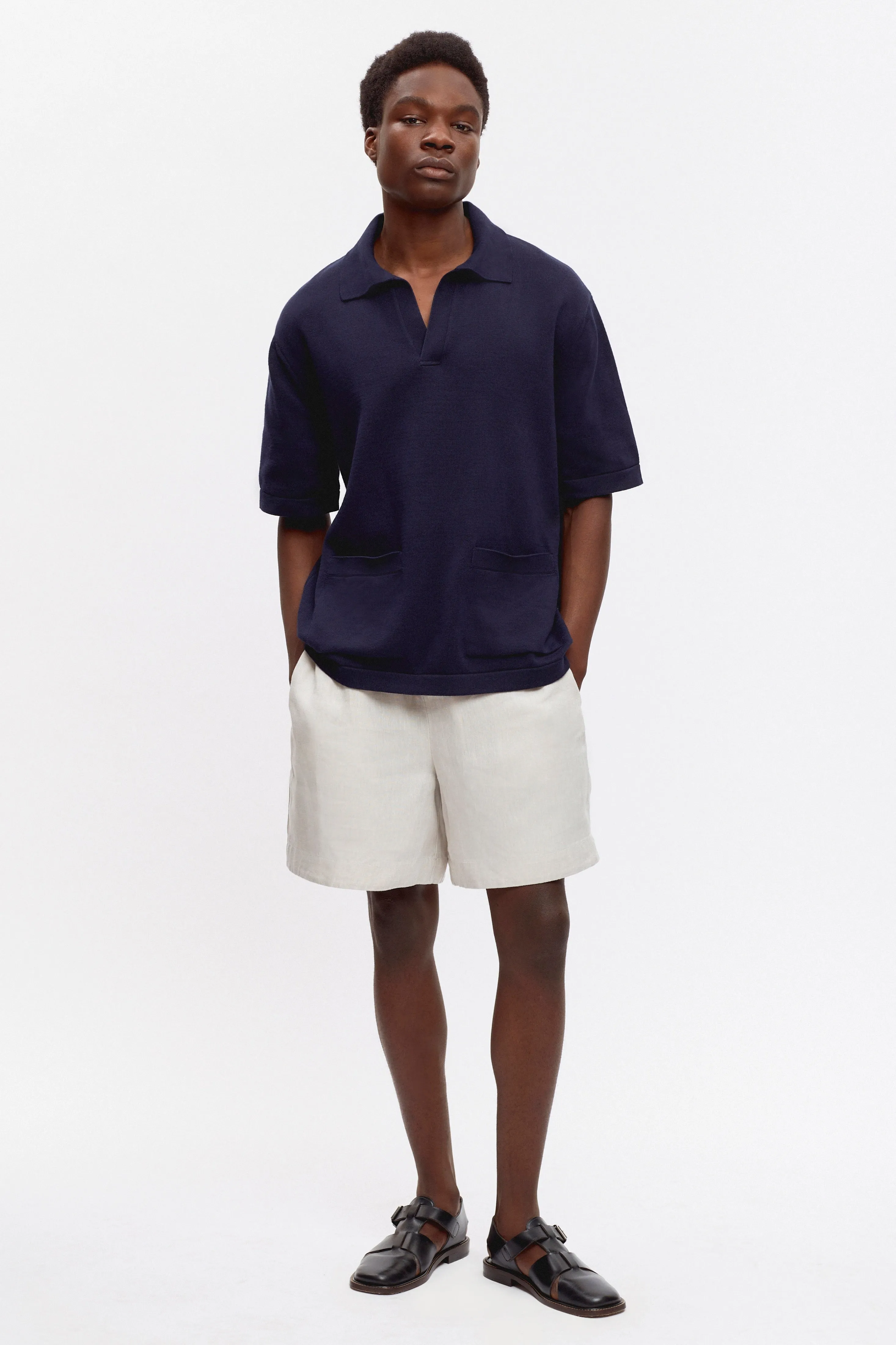 Men's Cairo Linen Short in Natural