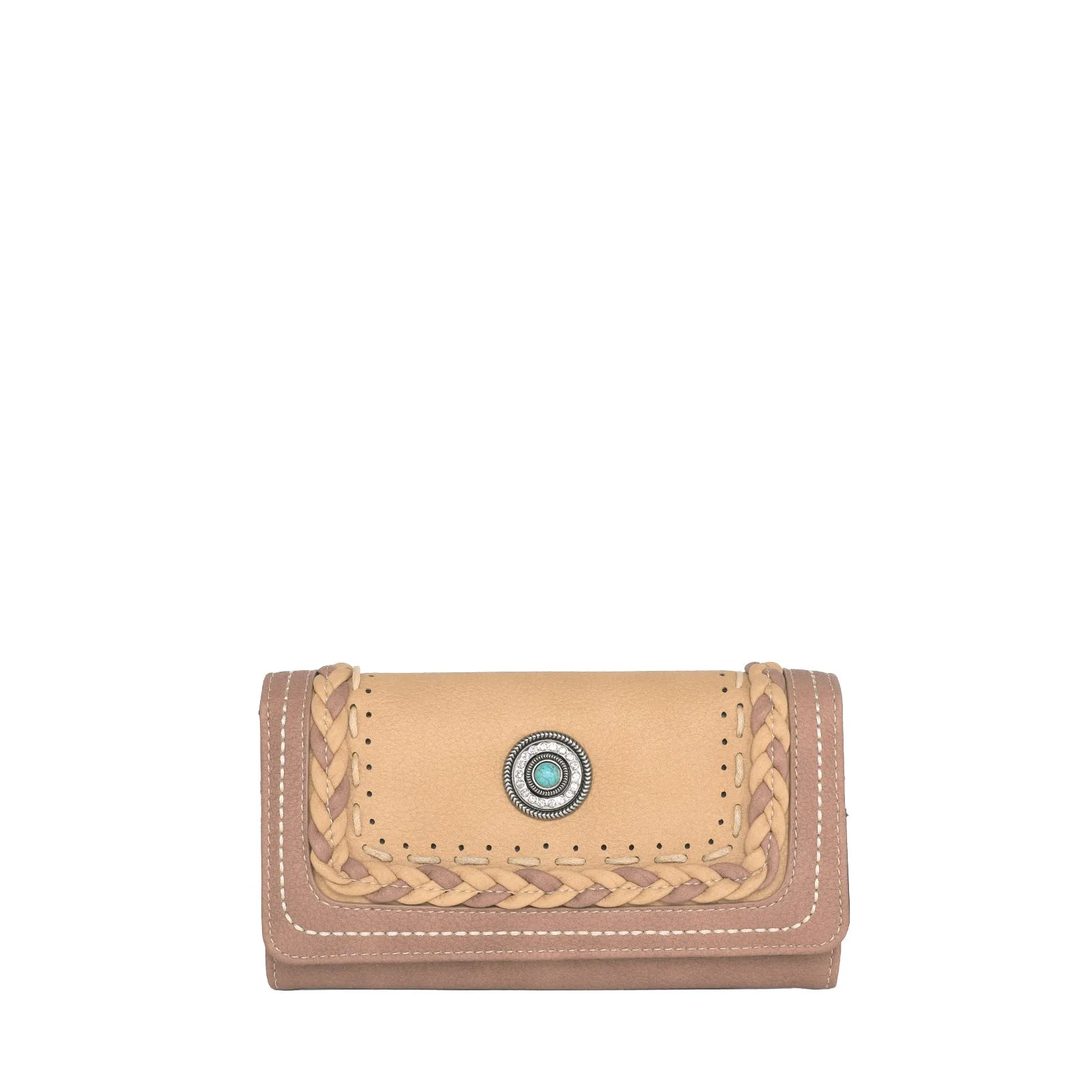 Montana West Turquoise Stone Concho Wallet