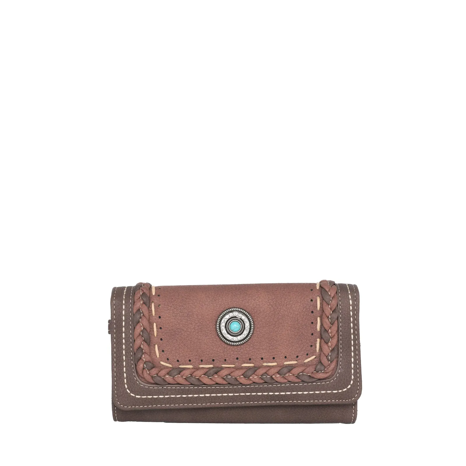 Montana West Turquoise Stone Concho Wallet