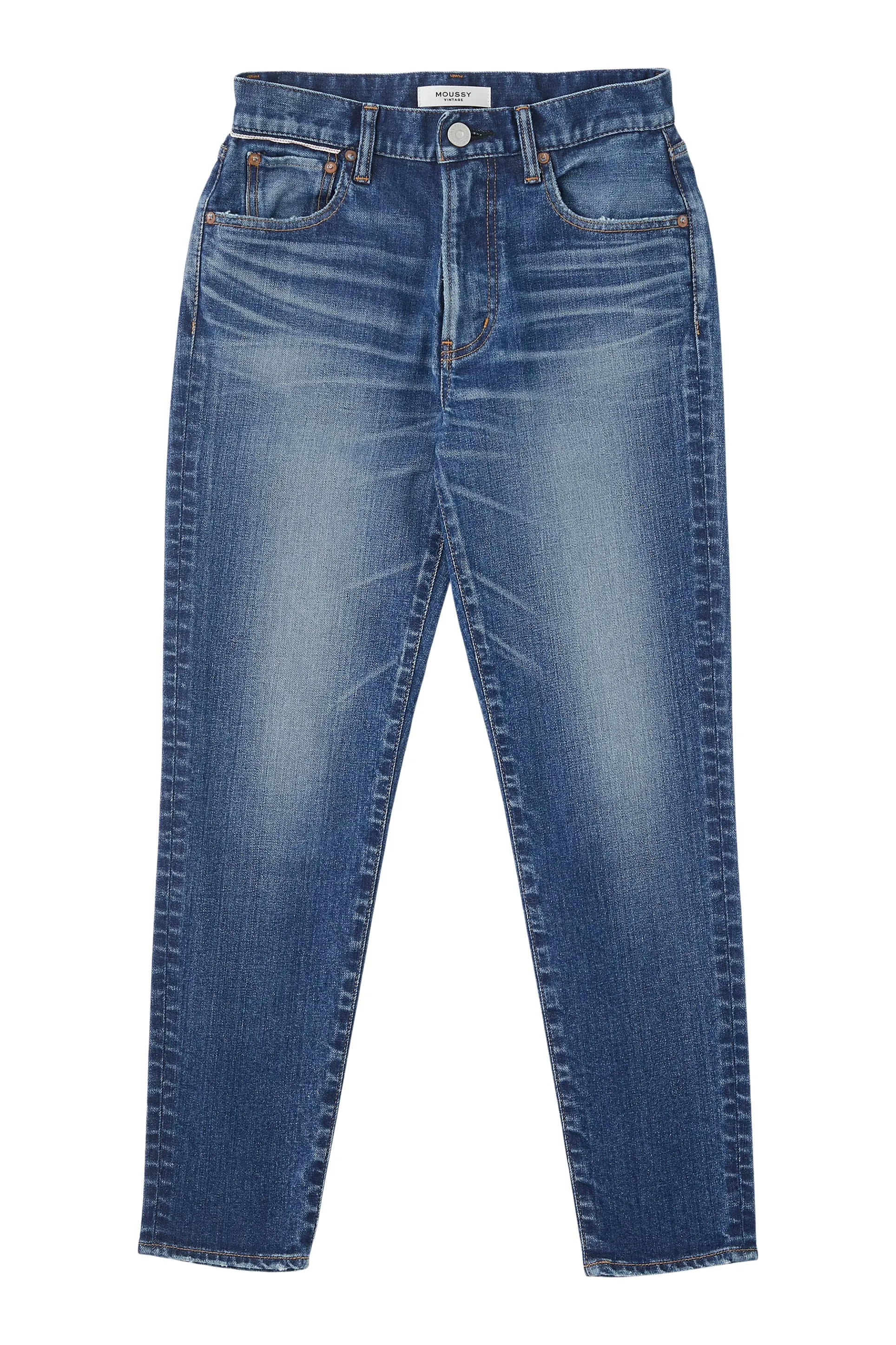 Moussy Denim Ballena Skinny High Rise in Blue