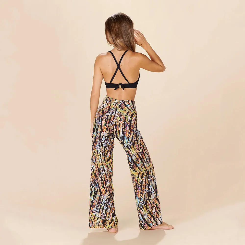 Myla Melting Spot Print Loose Beach Trousers