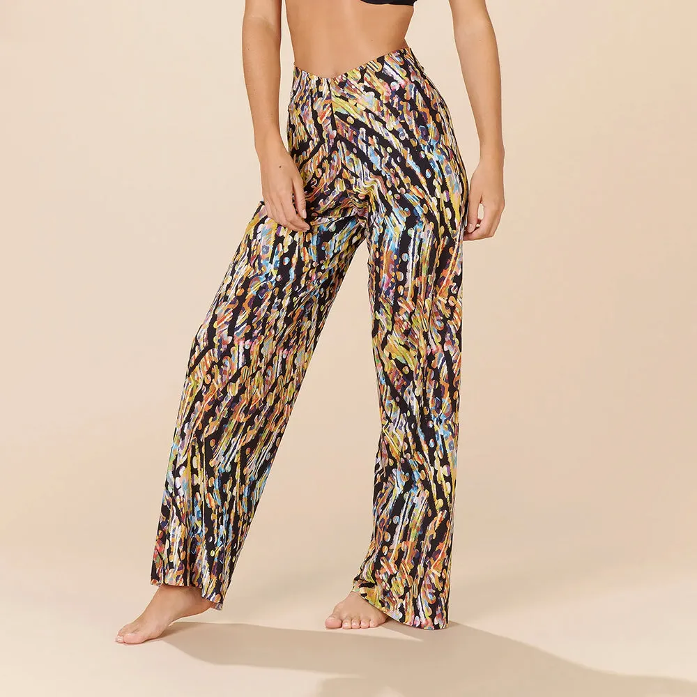 Myla Melting Spot Print Loose Beach Trousers