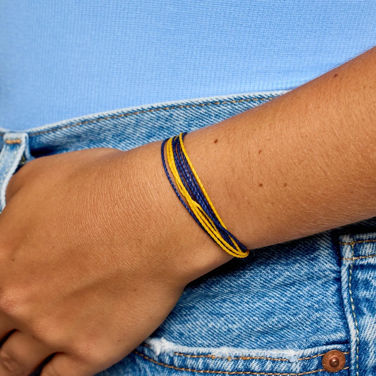 Navy & Yellow Bracelet