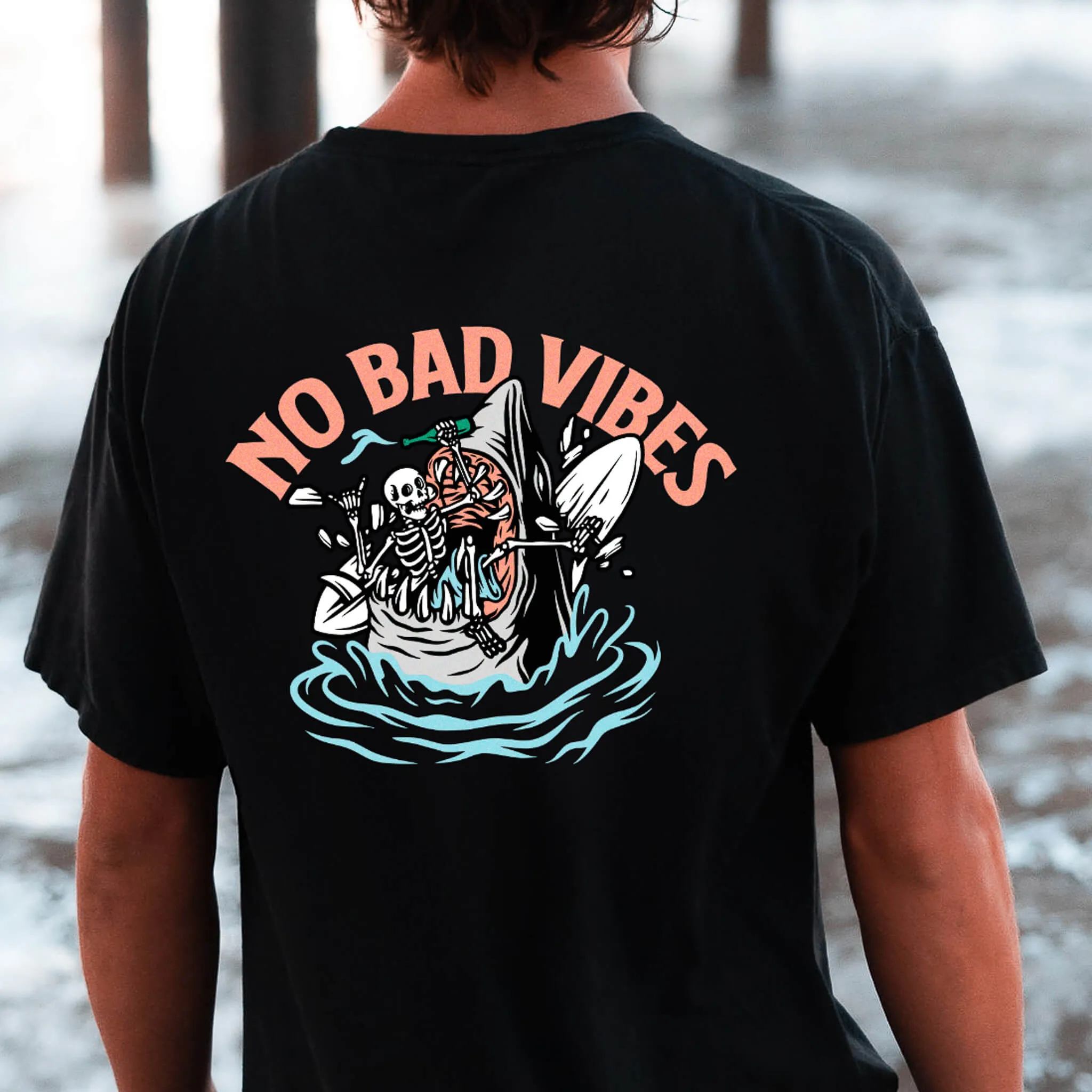 No Bad Vibes Tee - Black