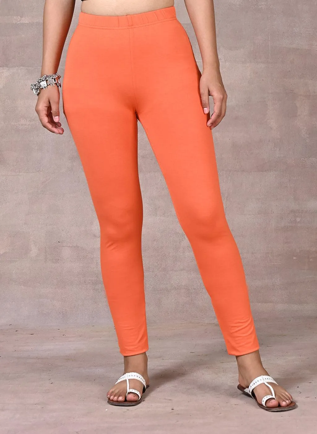 Orange Plain Tight