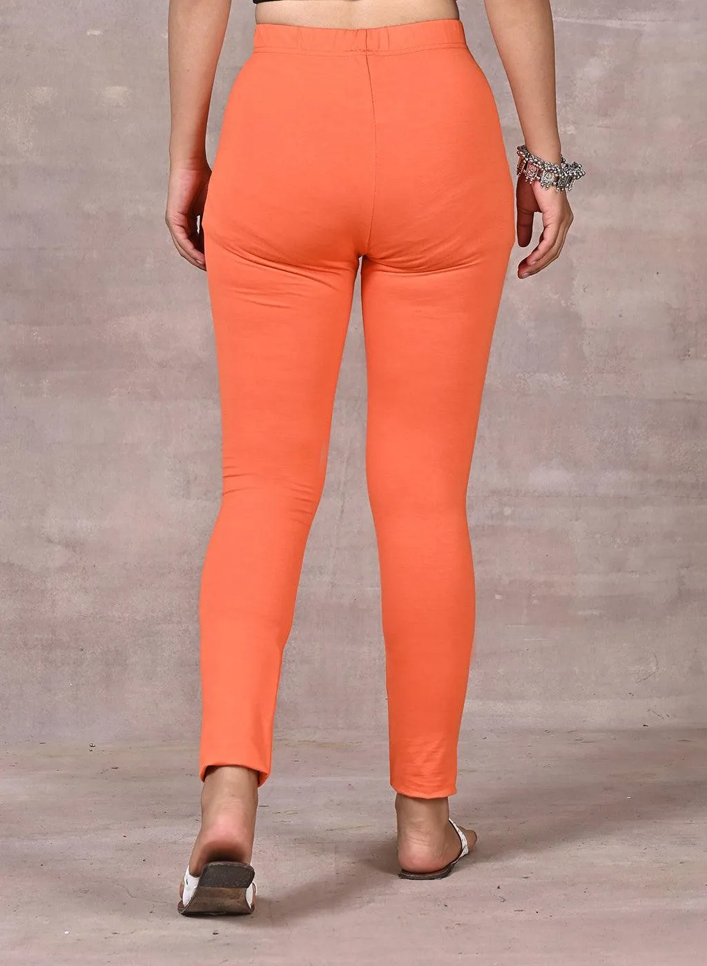 Orange Plain Tight