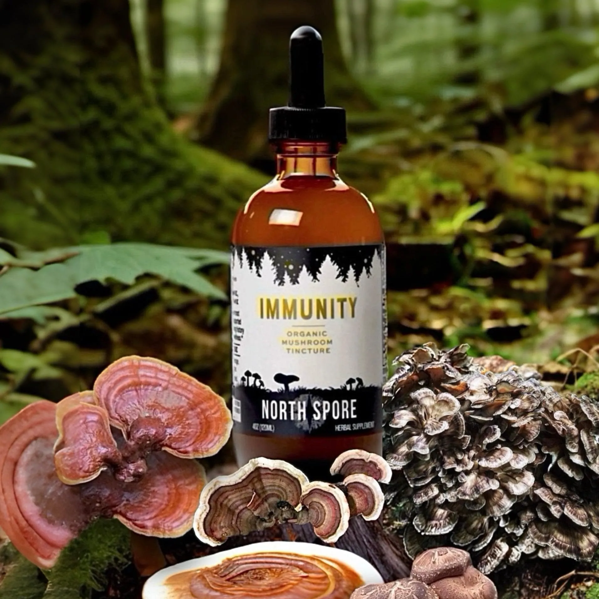 Organic Immunity Mushroom Blend Tincture