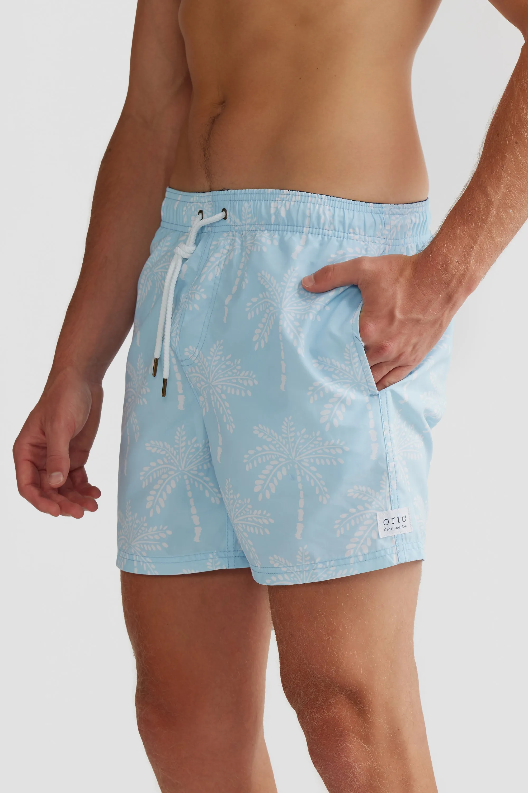 Palm Cove Pale Blue Swim Shorts