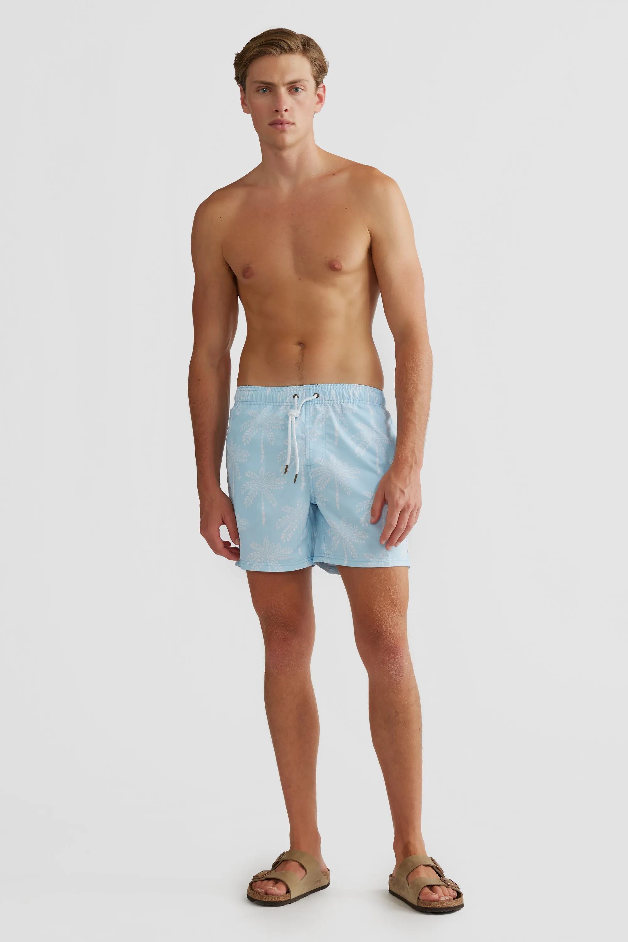 Palm Cove Pale Blue Swim Shorts