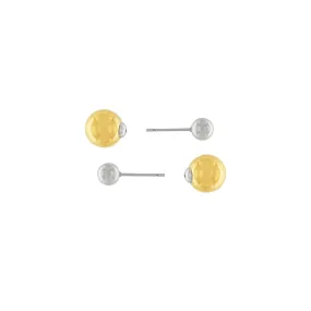 Passion Waterproof 2-Toned Post Earring 18K Gold Plating