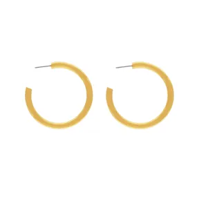 Passion Waterproof 40mm Chunky Hoop Earring 18K Gold Plating