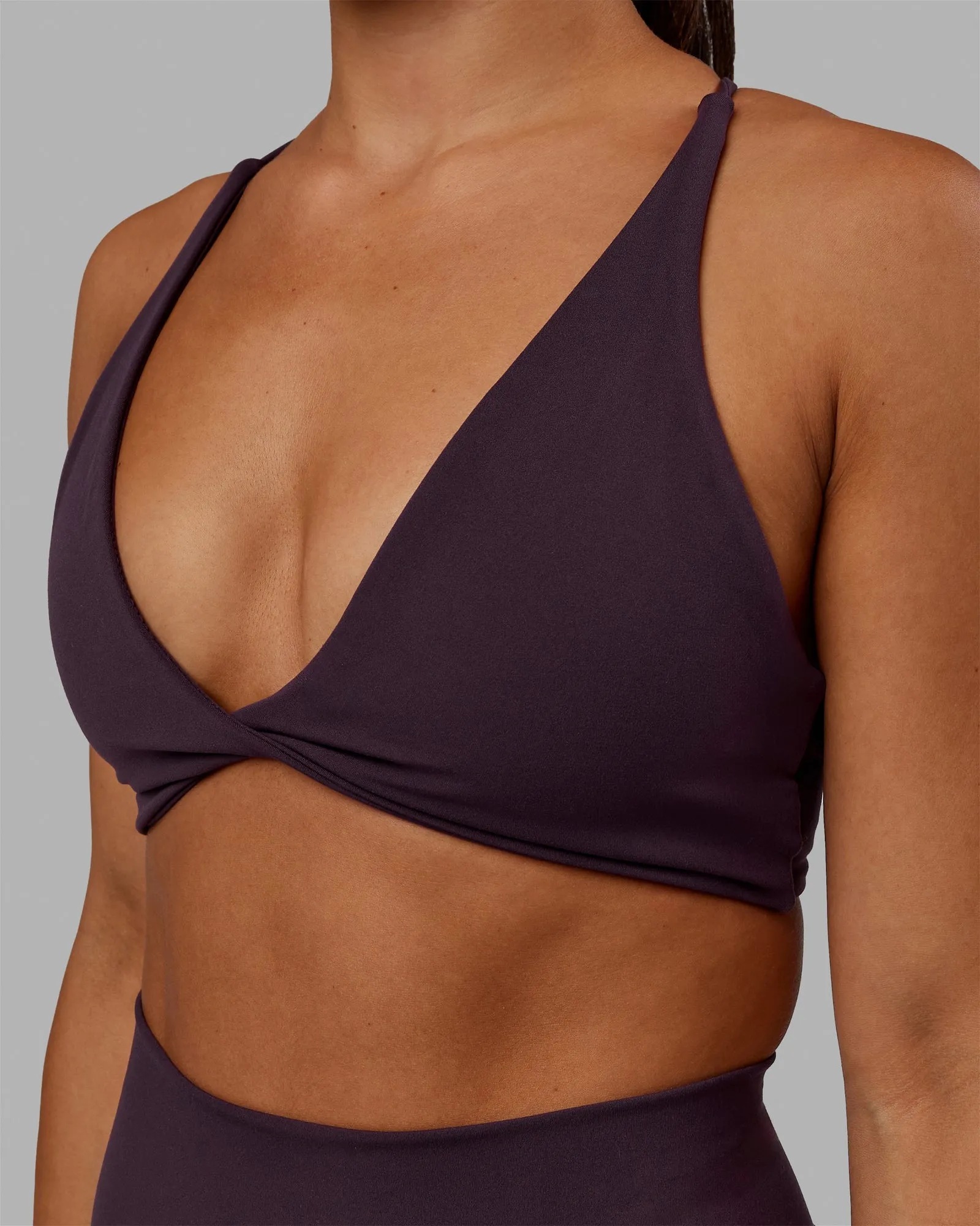 Progression Sports Bra - Midnight Plum