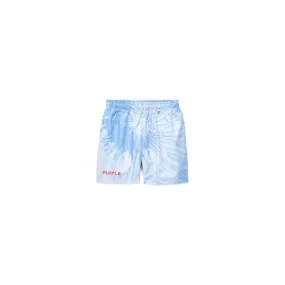 Purple Brand All Round Short Placid Blue Spiral Tie Dye Blue