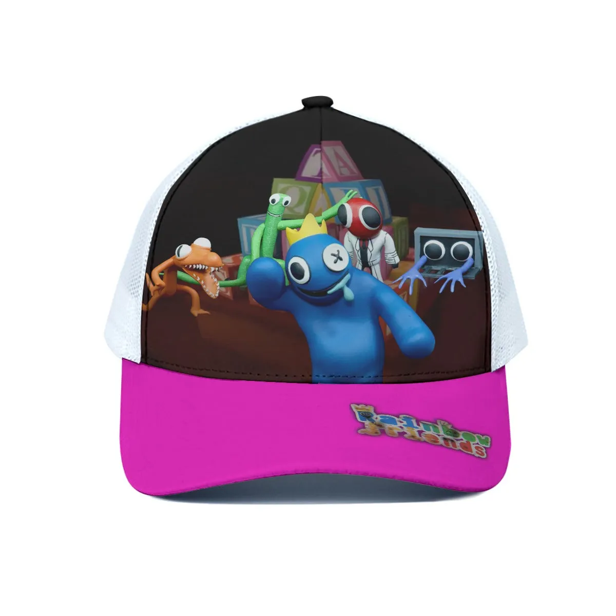 Rainbow Friends Baseball Cap Pink