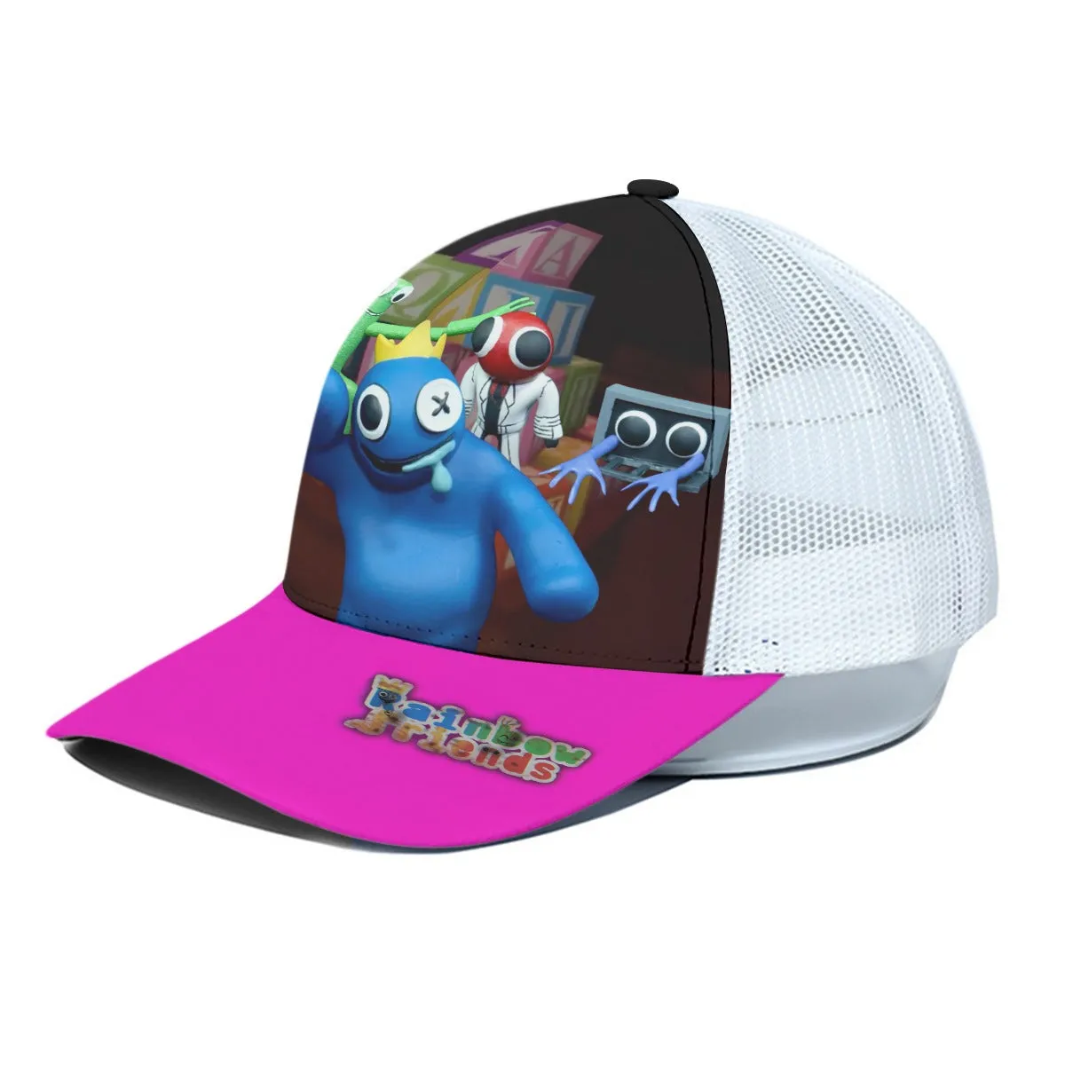 Rainbow Friends Baseball Cap Pink