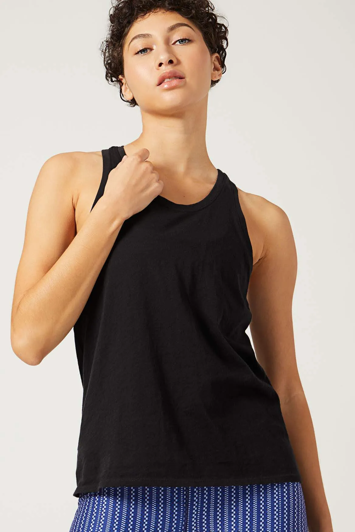 Ray Racerback Tank Black