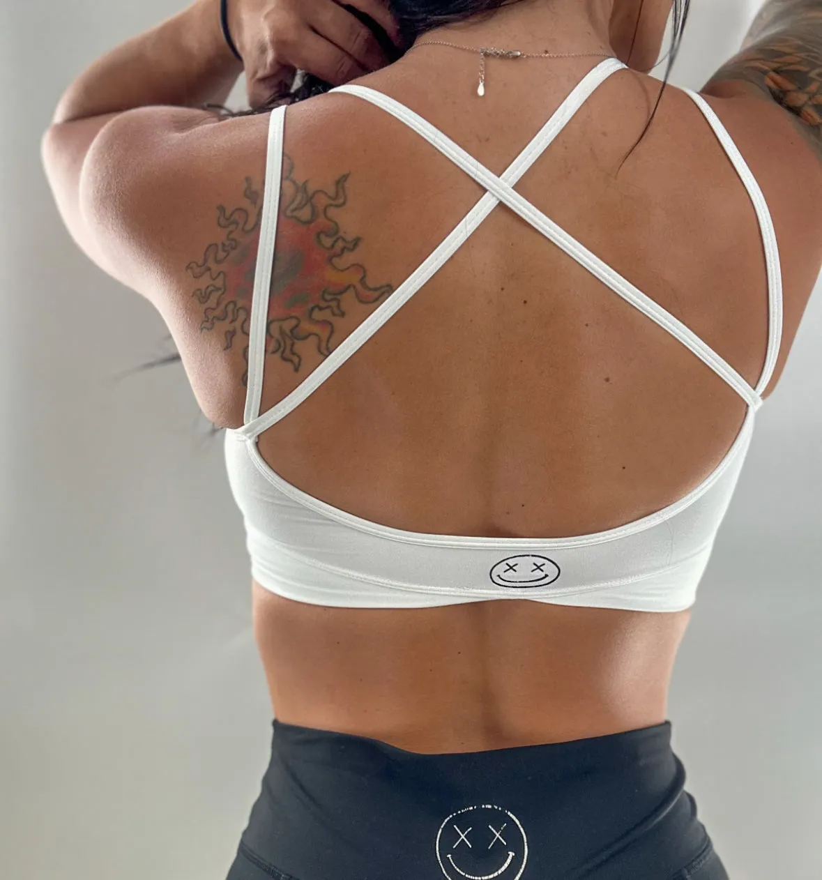 Salty Savage Ladies "FIT Fuck, I’m Tired” V Cut Sports Bra