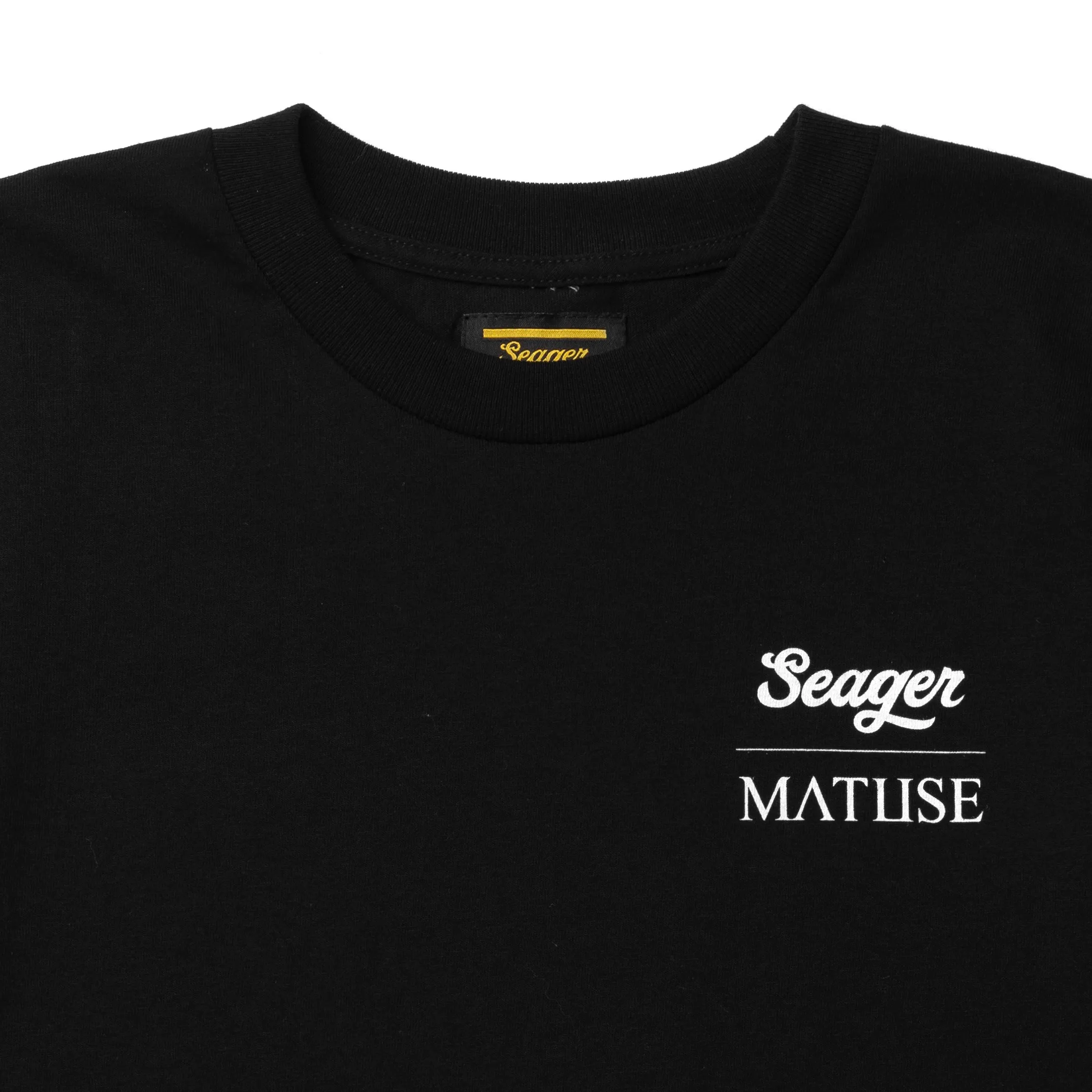 SEAGER X MATUSE SCRAPBOOK TEE - BLACK