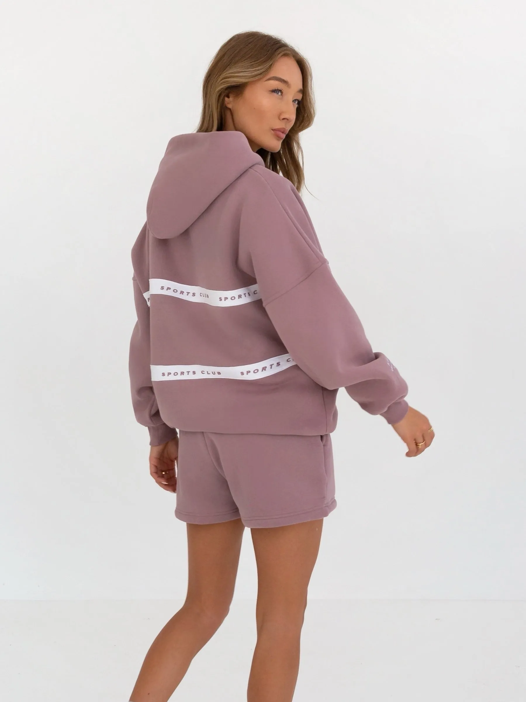 Serena Oversized Hoodie - Dusty Pink