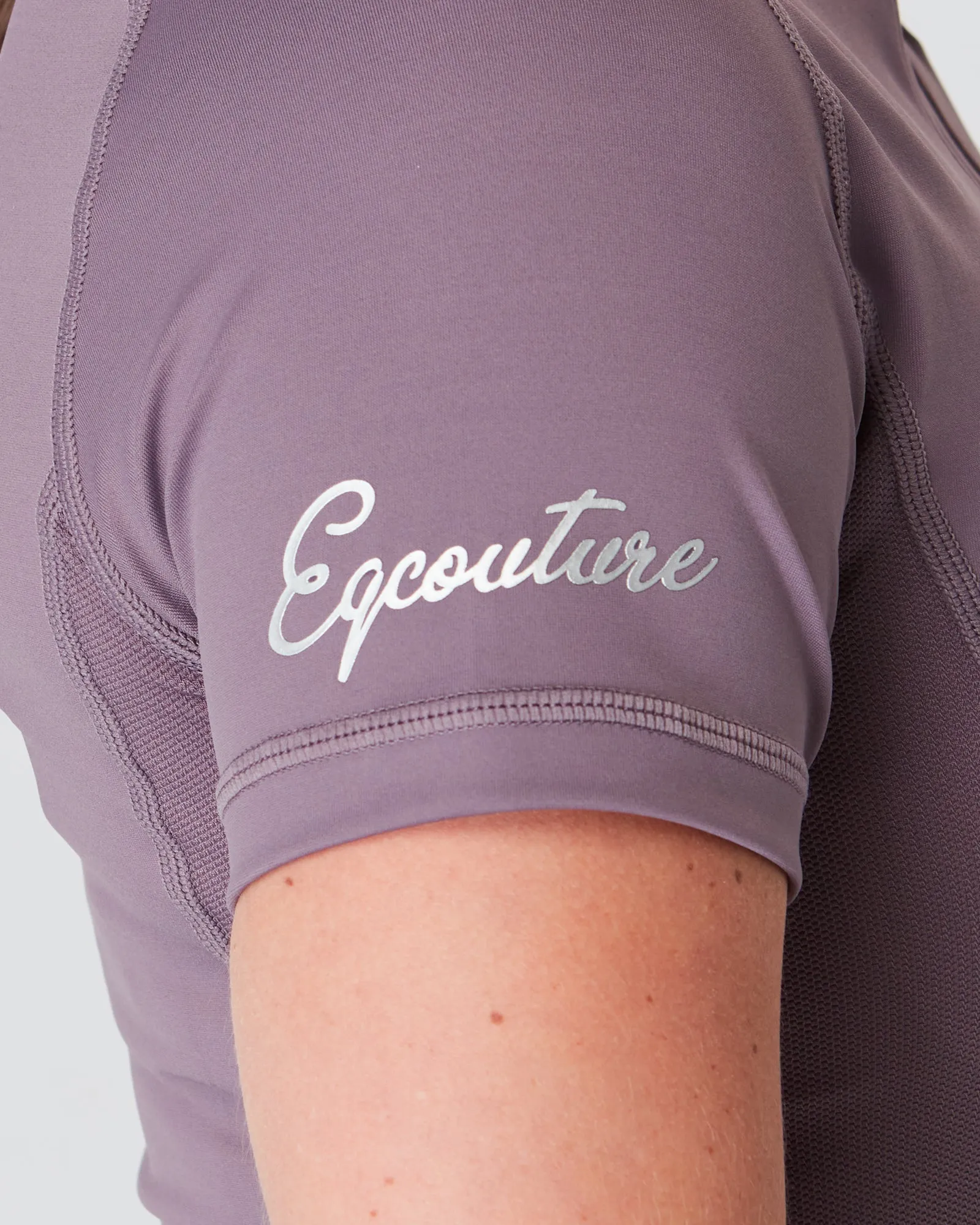 Short Sleeve Equestrian Technical Base Layer - DUSTY MAUVE