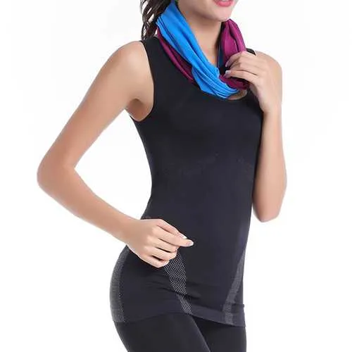 Soft Quick Drying Sport Yoga Wrapped Chest Skirt