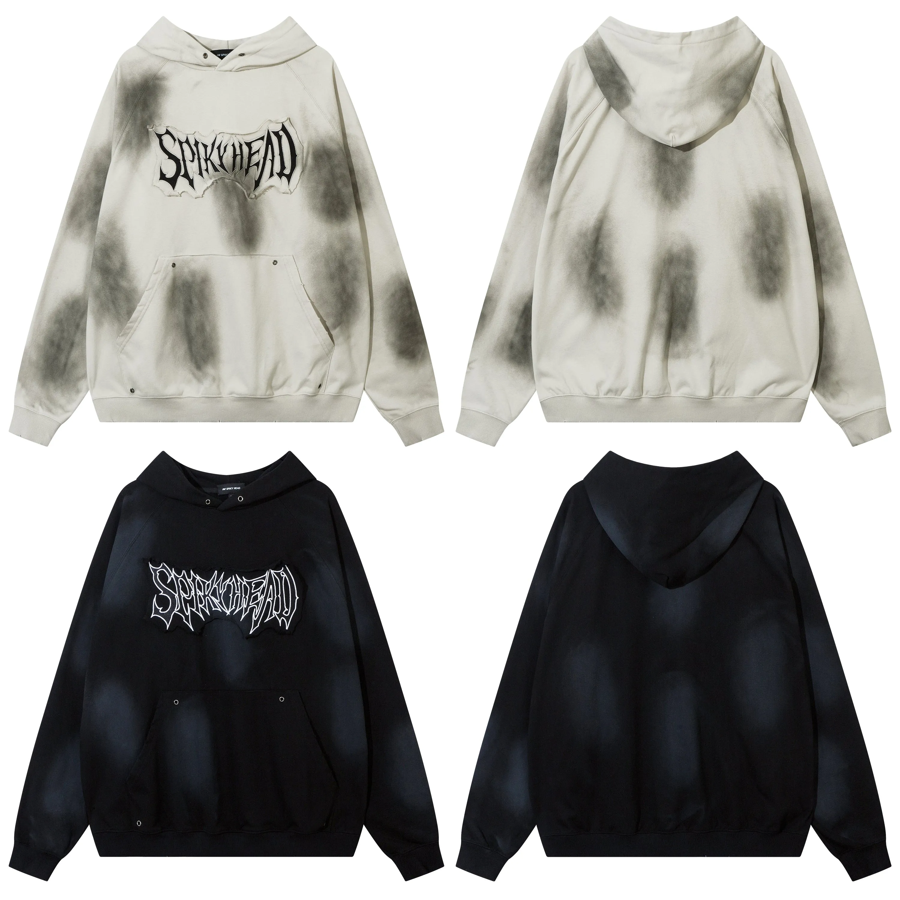 Spikehead | Edgy Tie-Dye Hoodie