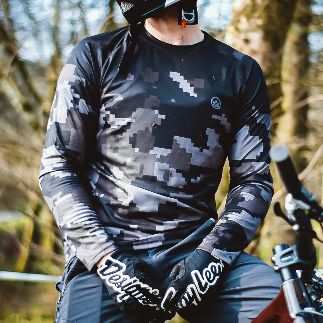 Stealth Digital Camo Long Sleeve MTB Jersey