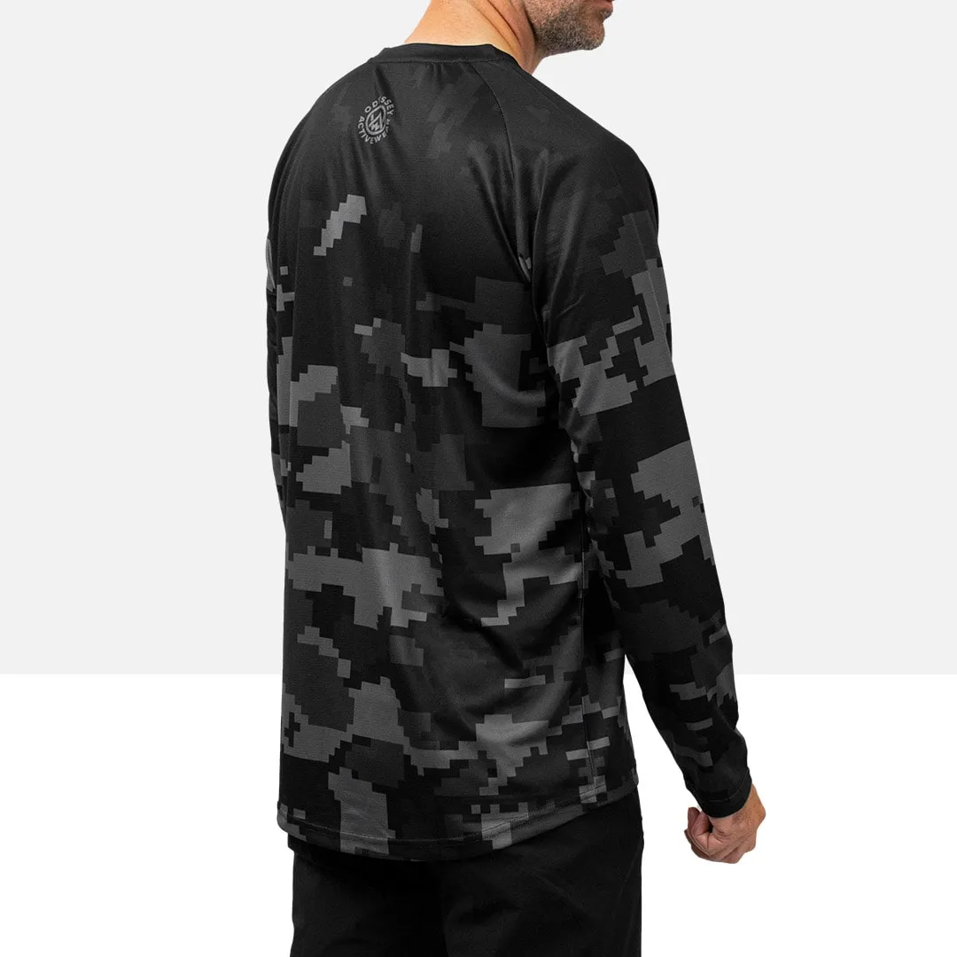 Stealth Digital Camo Long Sleeve MTB Jersey