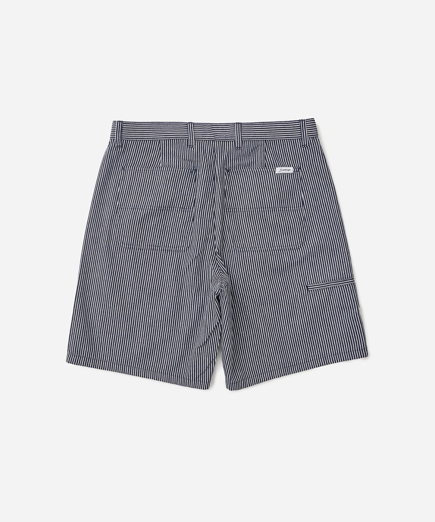 Striped Cotton Twill Carpenter Short