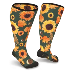 Sunflower Diabetic Compression Socks