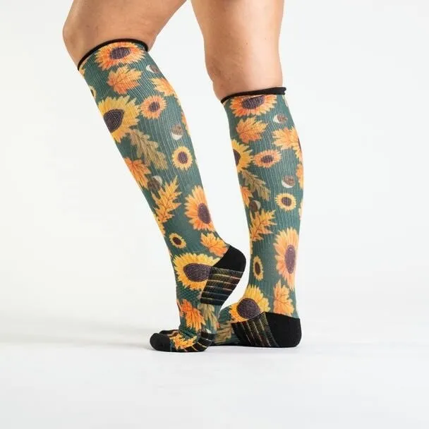 Sunflower Diabetic Compression Socks